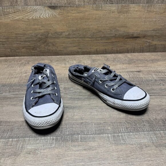 Converse Shoreline Gray Canvas Sneakers Women's Size 8 - Picture 6 of 7
